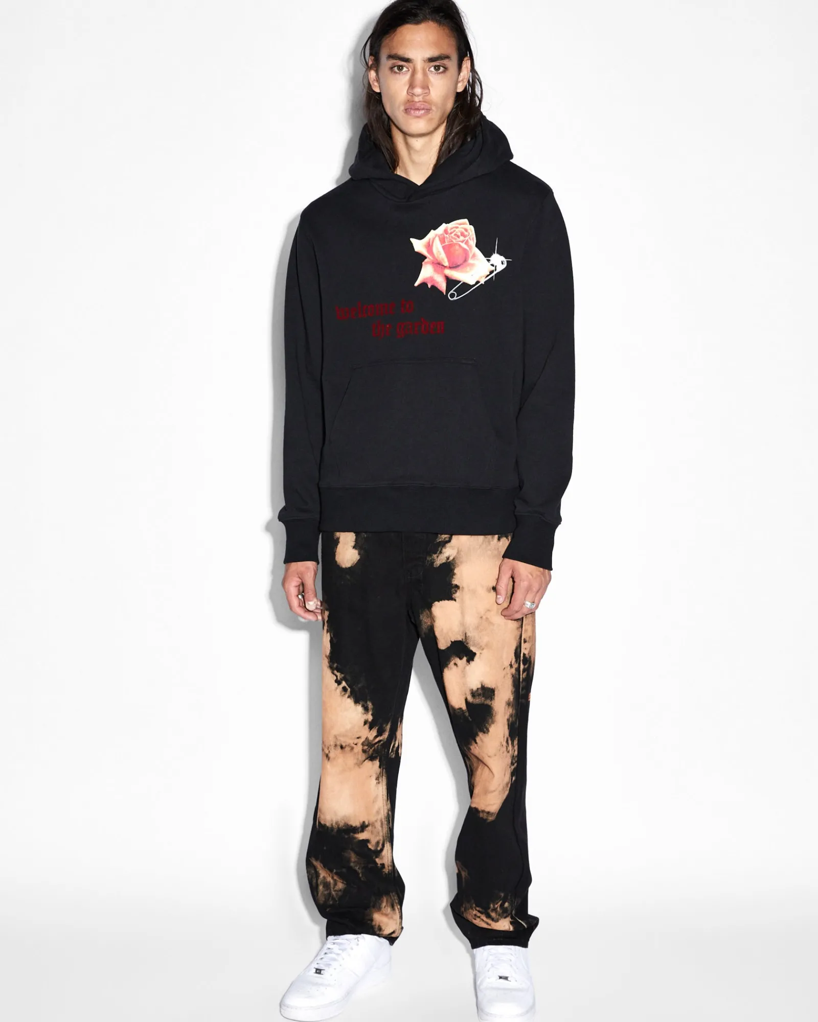 Best Sale Ksubi Rose Garden Kash Hoodie Jet Black