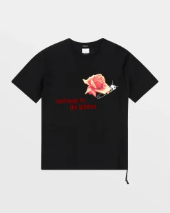Sale Ksubi Rose Garden Kash Ss Tee Jet Black