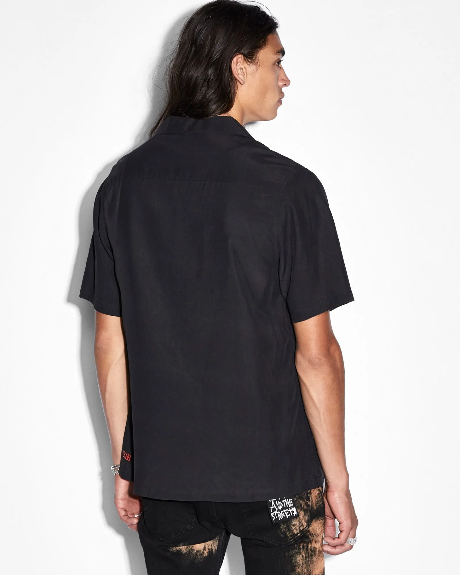 Hot Ksubi Rose Garden Resort Ss Shirt Black
