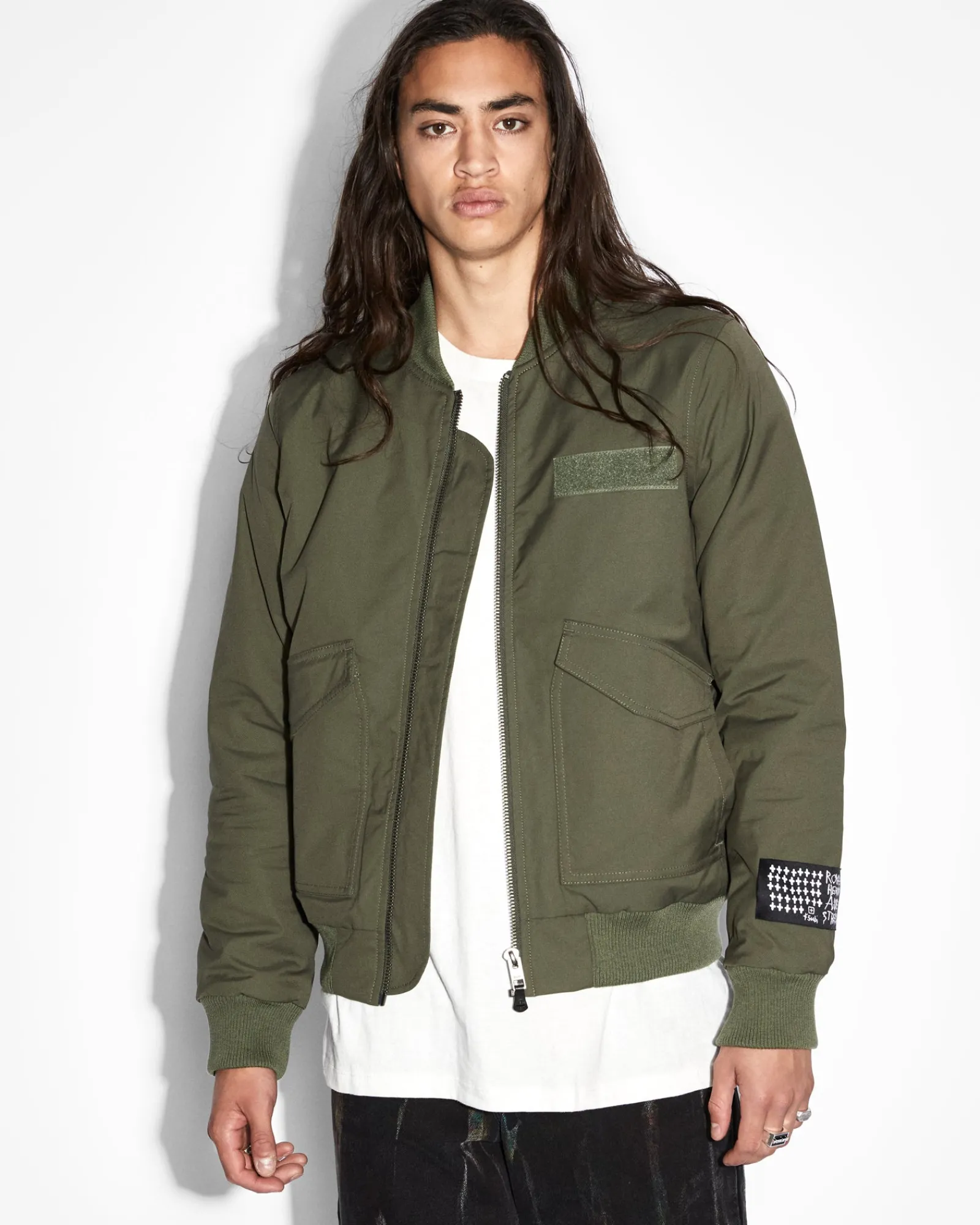 Outlet Ksubi Royalty Bomber Jacket Khaki