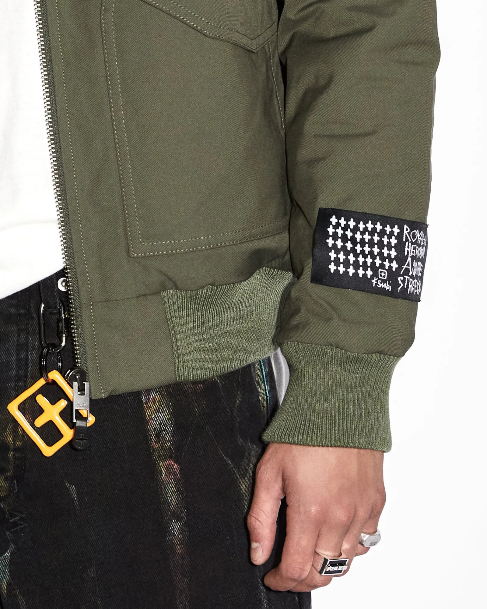 Outlet Ksubi Royalty Bomber Jacket Khaki