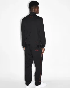 Clearance Ksubi Scripted Antidote Trak Jacket Black/Red