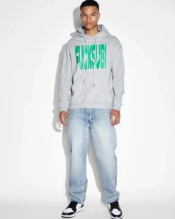 Sale Ksubi Slawn Biggie Hoodie Grey Marle