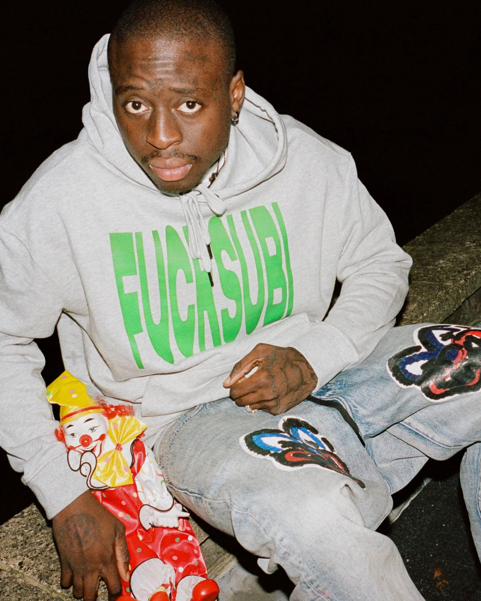 Hot Ksubi Slawn Biggie Hoodie Grey Marle