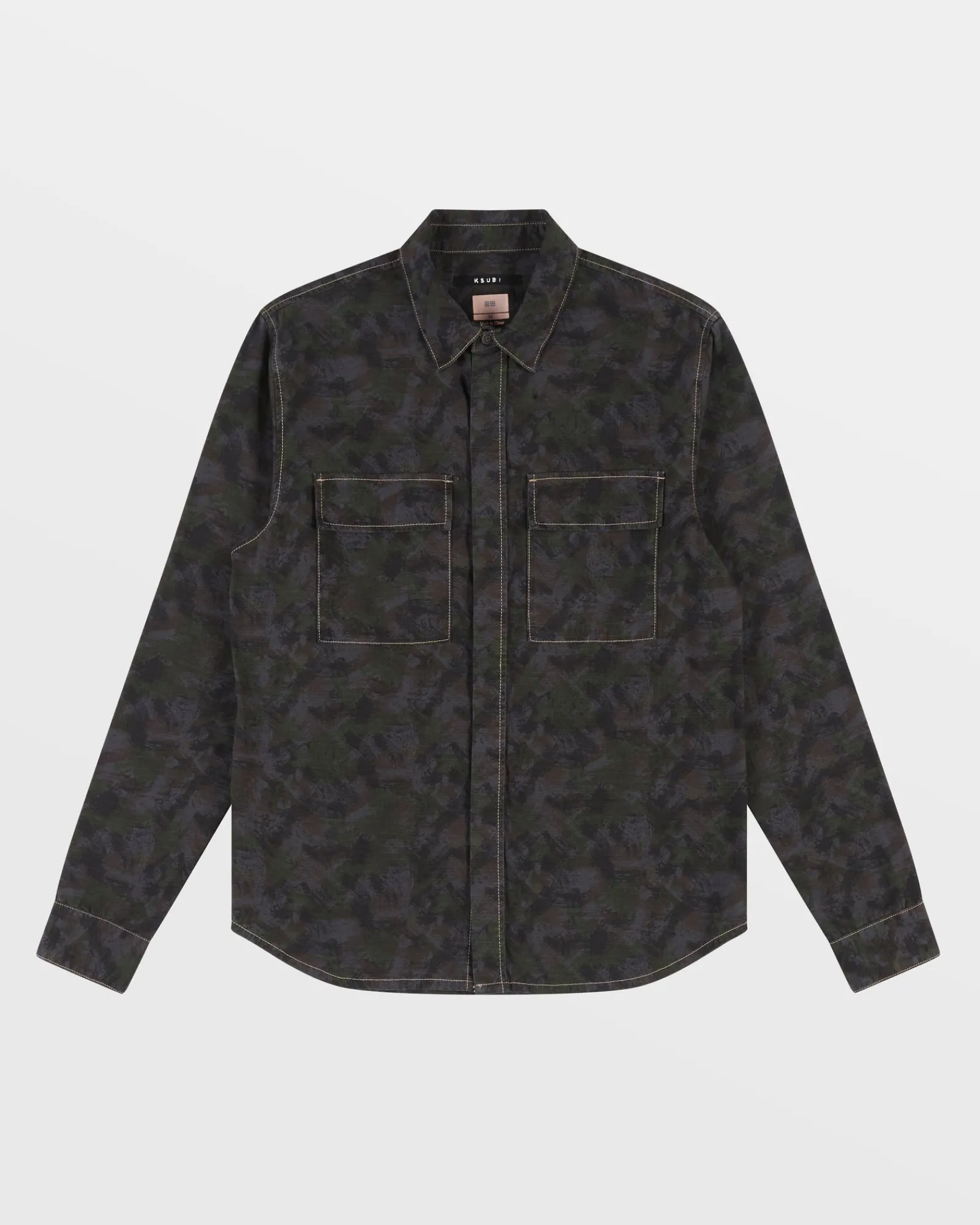 Outlet Ksubi Snakebite Ls Shirt Camo