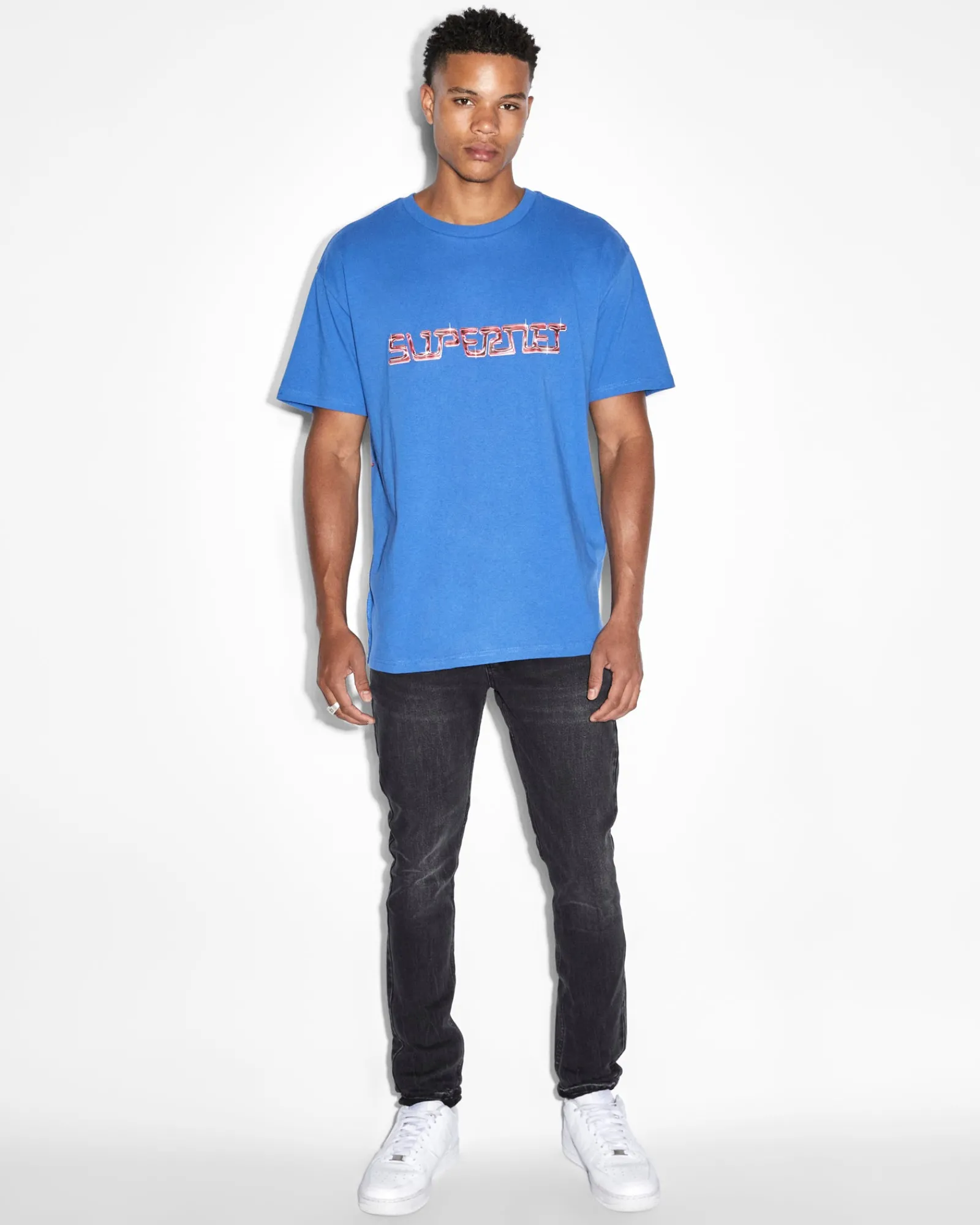 Fashion Ksubi Supernet Biggie Ss Tee Cobalt