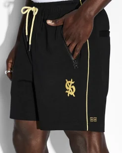 Discount Ksubi Synthesis Short Black Yellow