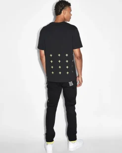 Shop Ksubi Token Kash Ss Tee Jet Black