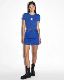 New Ksubi Trackstar Baby Ss Tee Cobalt
