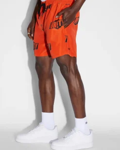 Discount Ksubi Unity Sign Burner Boardshort Orange