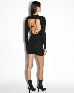 Clearance Ksubi Untamed Ls Dress Black