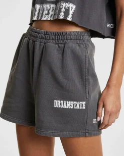 Shop Ksubi Varsity Trak Short Washed Grey