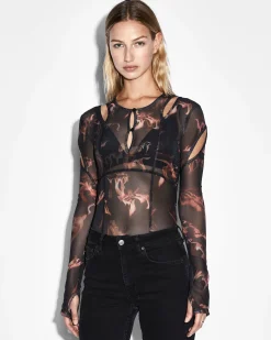 Flash Sale Ksubi Void Mesh Ls Top Consumed