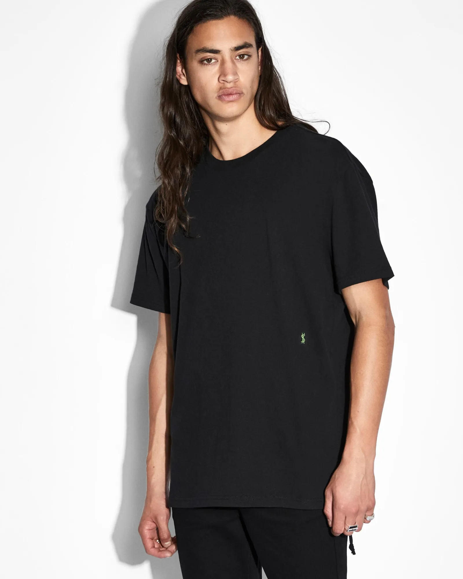 Hot Ksubi 4X4 Biggie Ss Tee Black Green