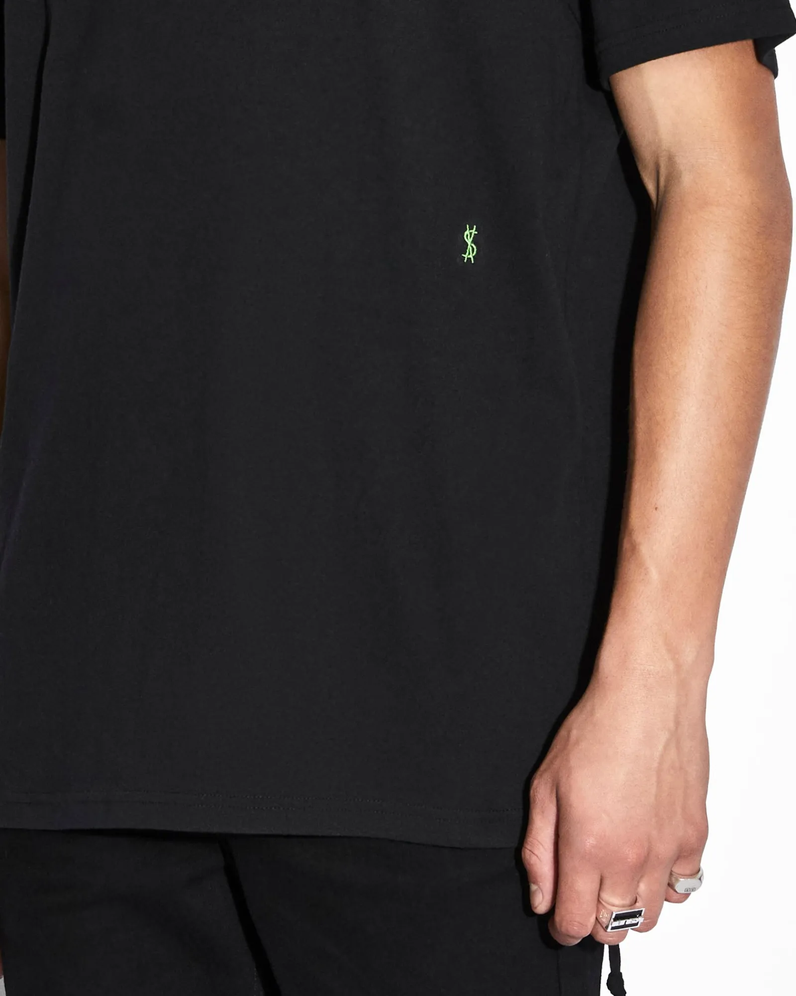 Hot Ksubi 4X4 Biggie Ss Tee Black Green