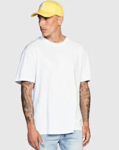 Fashion Ksubi 4X4 Biggie Ss Tee White/Yellow